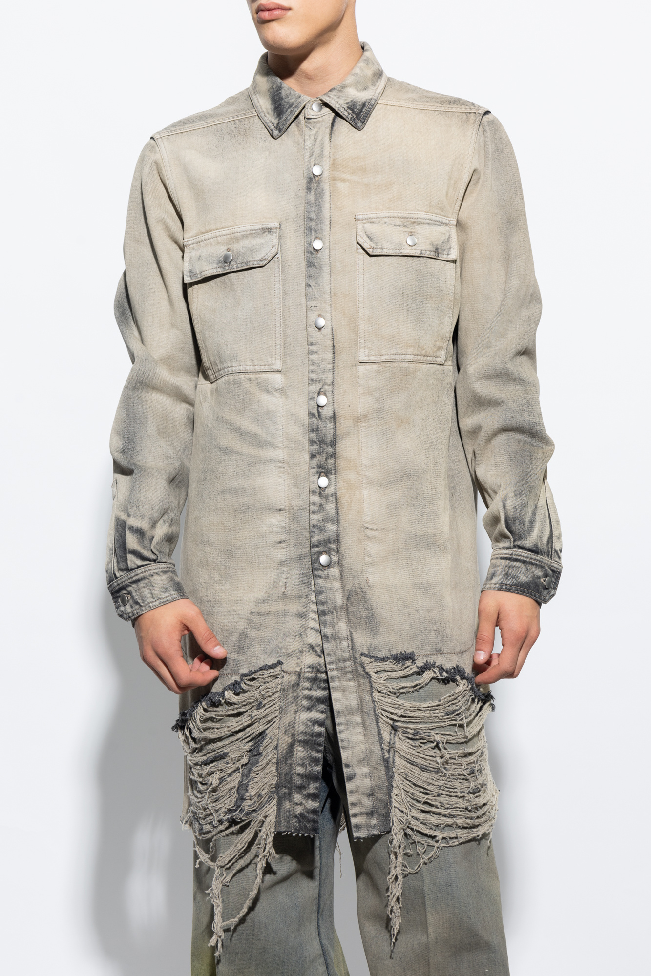 Rick owens best sale denim jacket